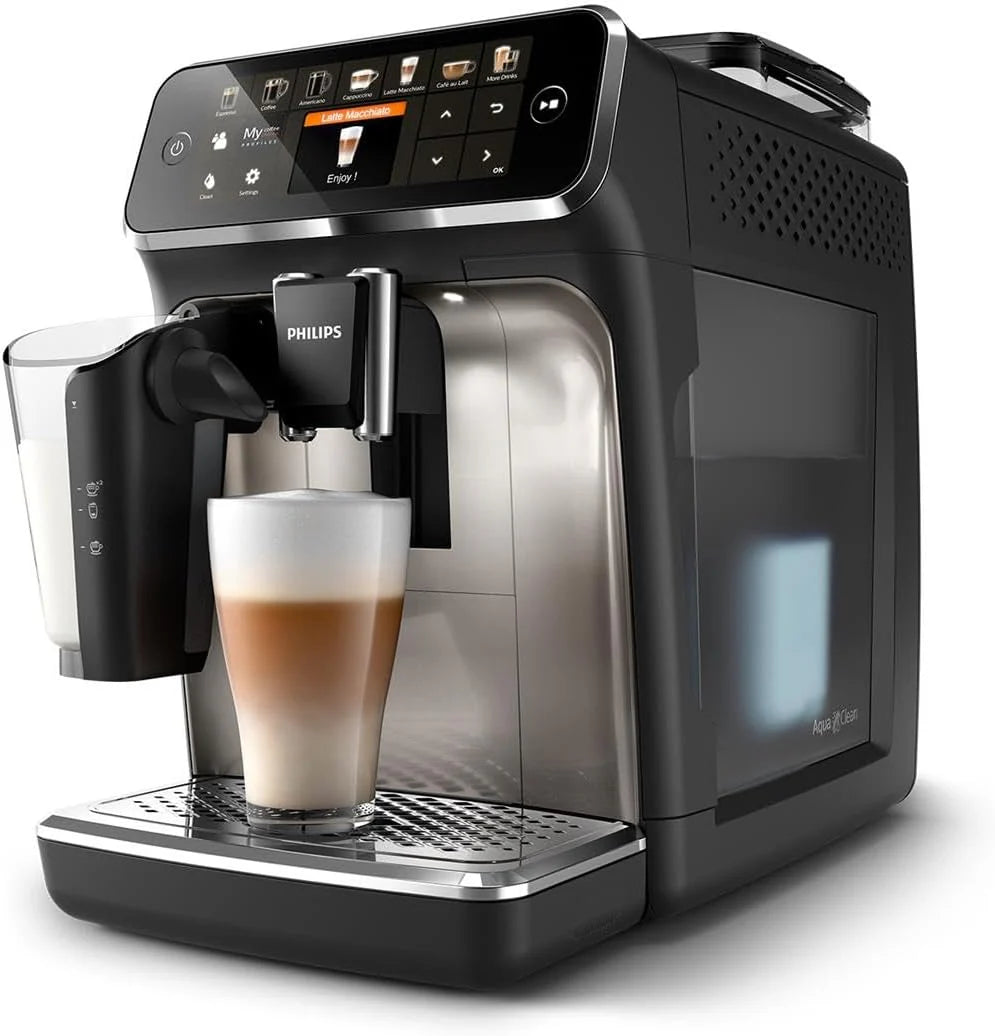 PHILIPS EP5447/90 Serie 5400 LatteGo 11 Kaffeespezialitäten Kaffeevollautomat Schwarz/Chrom